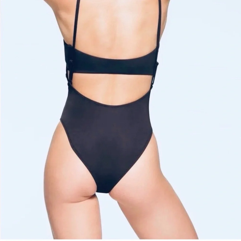 🖤 SKIMS Recycled Swim Cut-Out Open Bust One Piece | S | NWT